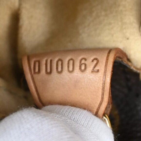 LOUIS VUITTON Logo Looping GM Shoulder Bag Monogram Leather Brown M51145 73ED287 - Picture 5 of 16